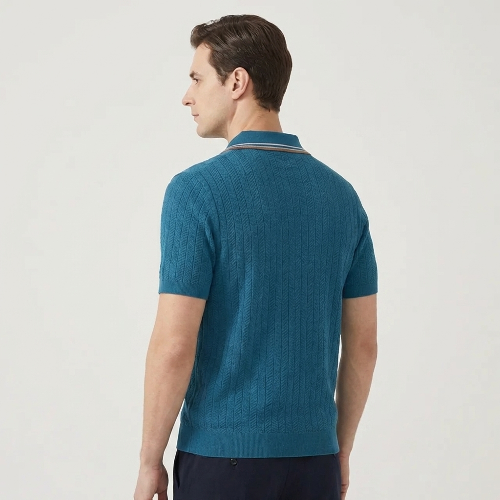 OLDMONEYLOOK | Men’s Refined Knit Polo