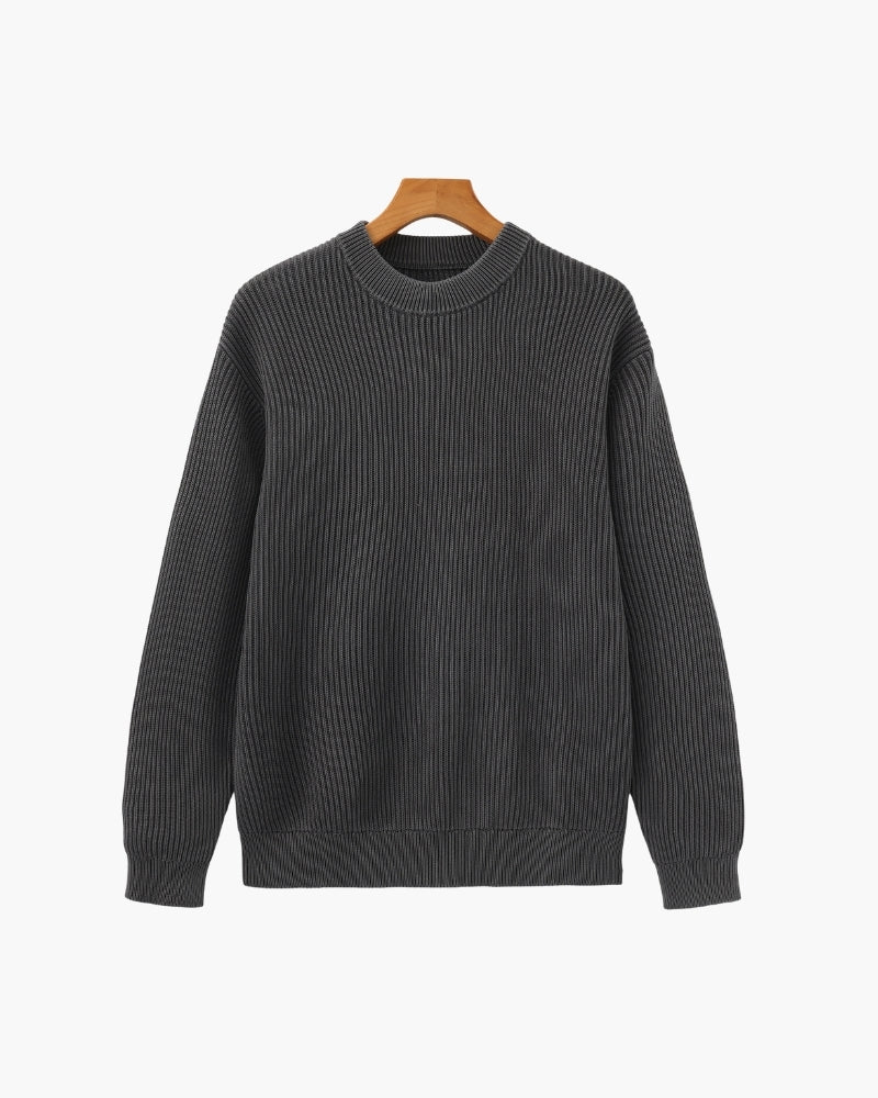 Rib Knit Crew Neck