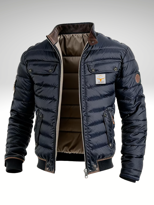 Sheldon | Quilted Jacket with Stand-Up Collar