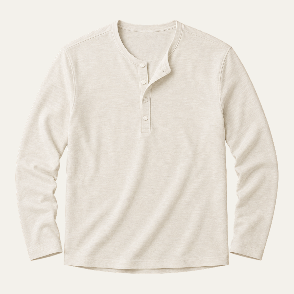 The Brisbane Men's Slim Fit Button Neck Cotton Shirt
