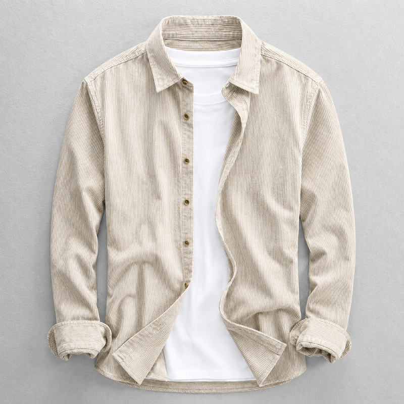 Shirt with Tapered Cuffs for Men