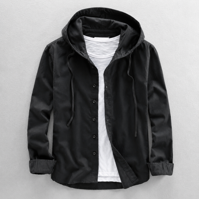 Camden Linen Hooded Shirt