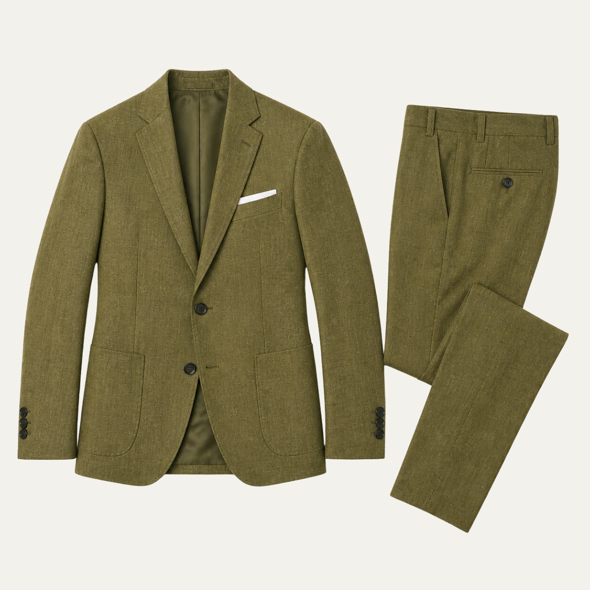 Men’s Slim Fit Set – Two Piece Business Wedding Suit
