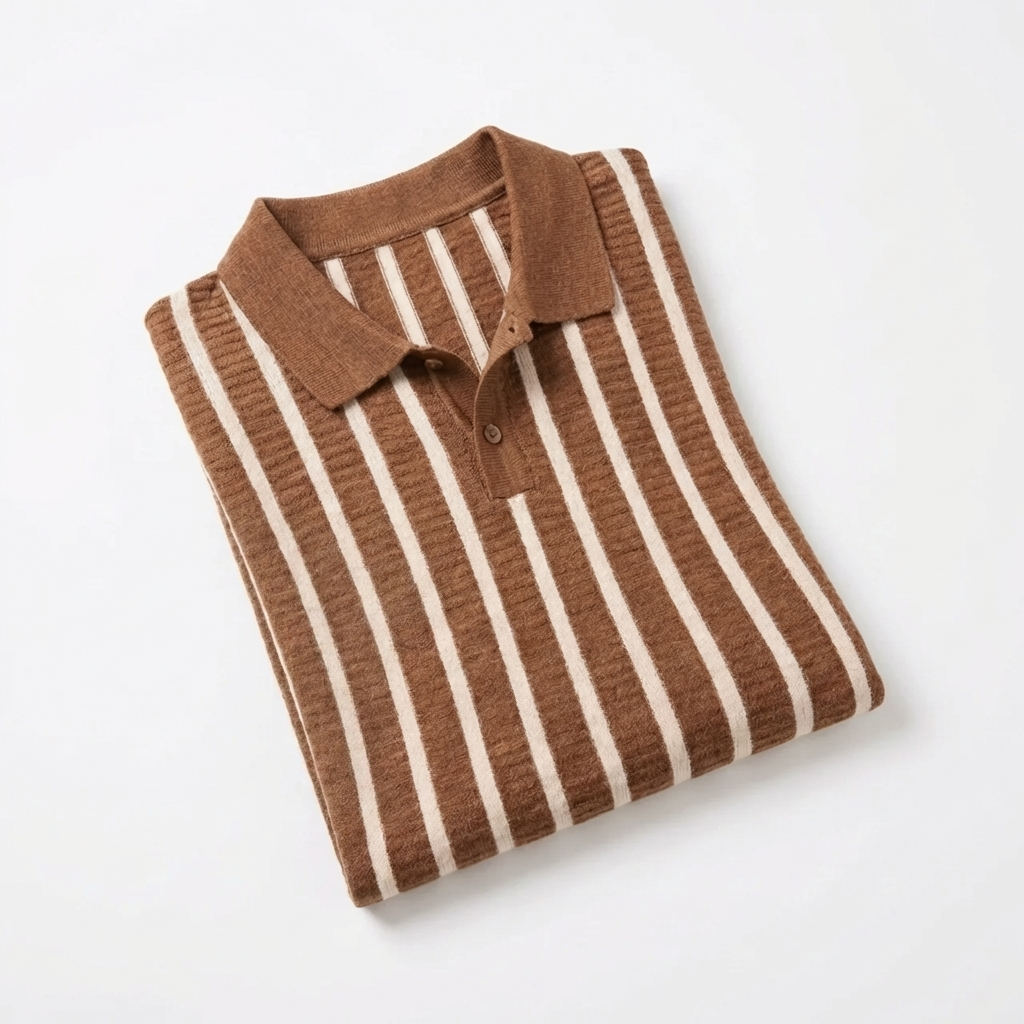 OLDMONEYLOOK | Men’s Classic Knit Polo Shirt