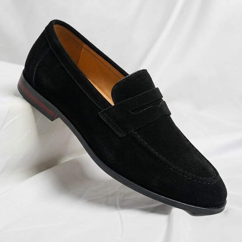 Marco Suede Penny Loafers