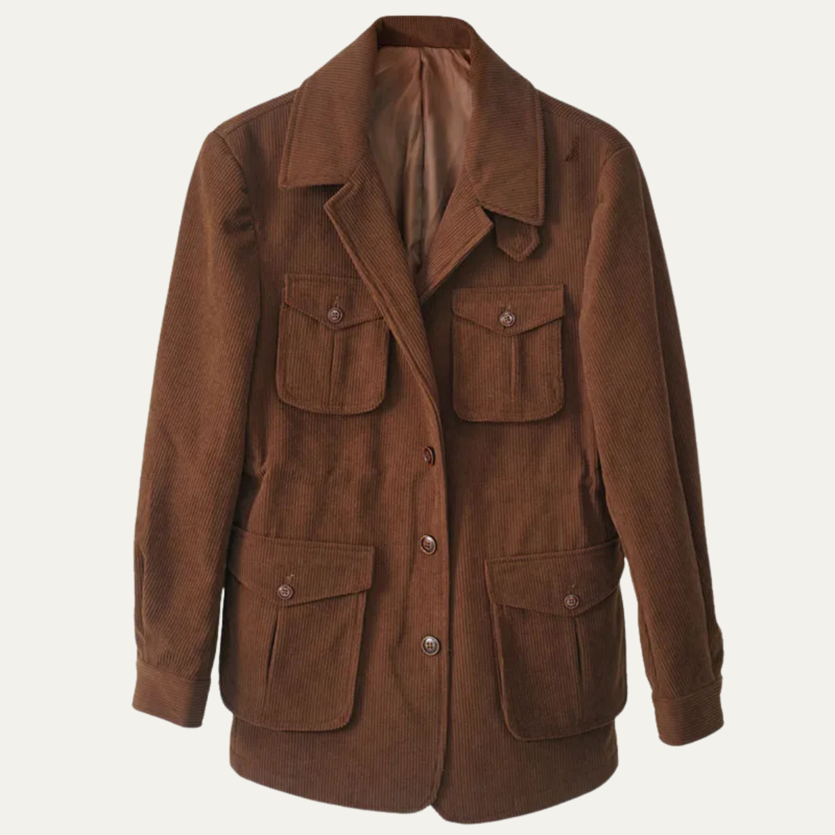 The Paddington Men’s Casual Button-Up Linen Overshirt Jacket