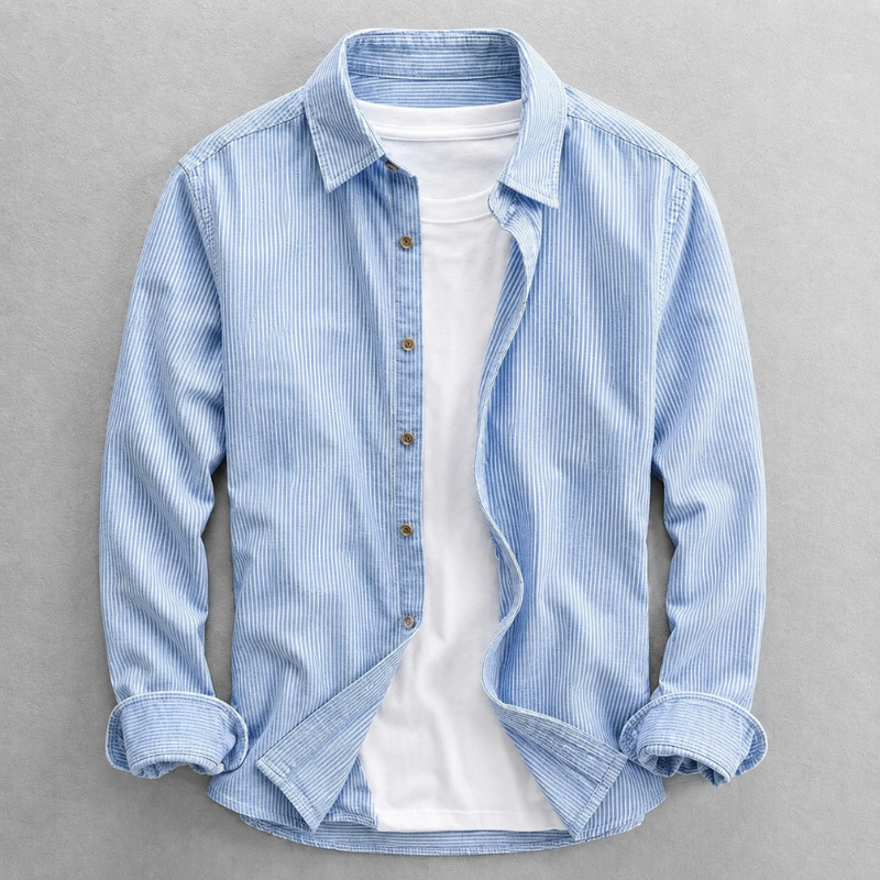 Shirt with Tapered Cuffs for Men