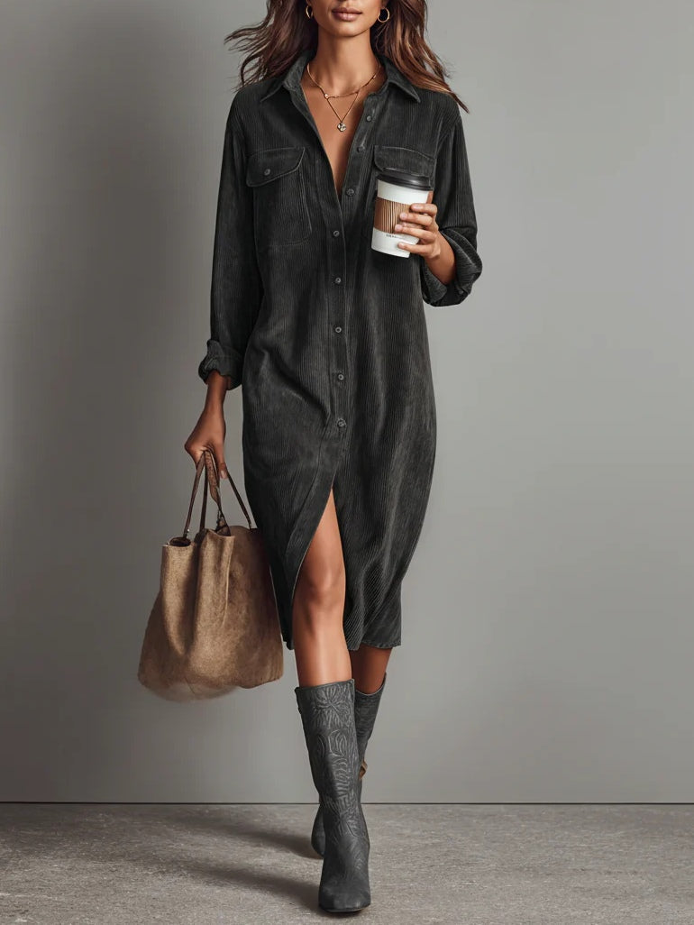 Ladies' Summer Midi Dress | Casual Comfort with a Retro Look