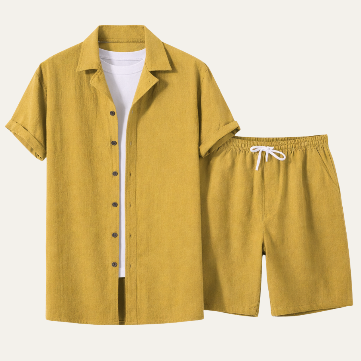 The Stonefield Ridge Men’s Summer Co-Ord Set – Shirt & Shorts