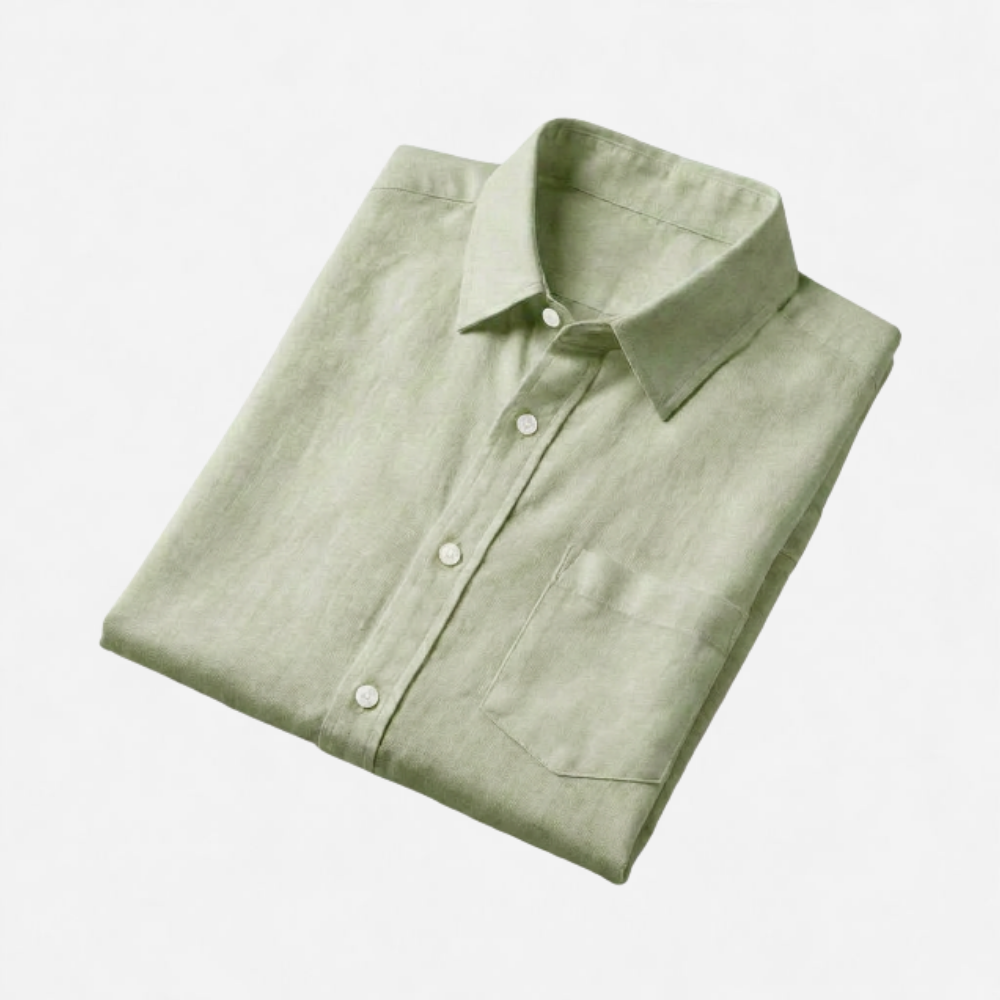 OLDMONEYLOOK | Men's Classic Linen Short Sleeve Shirt
