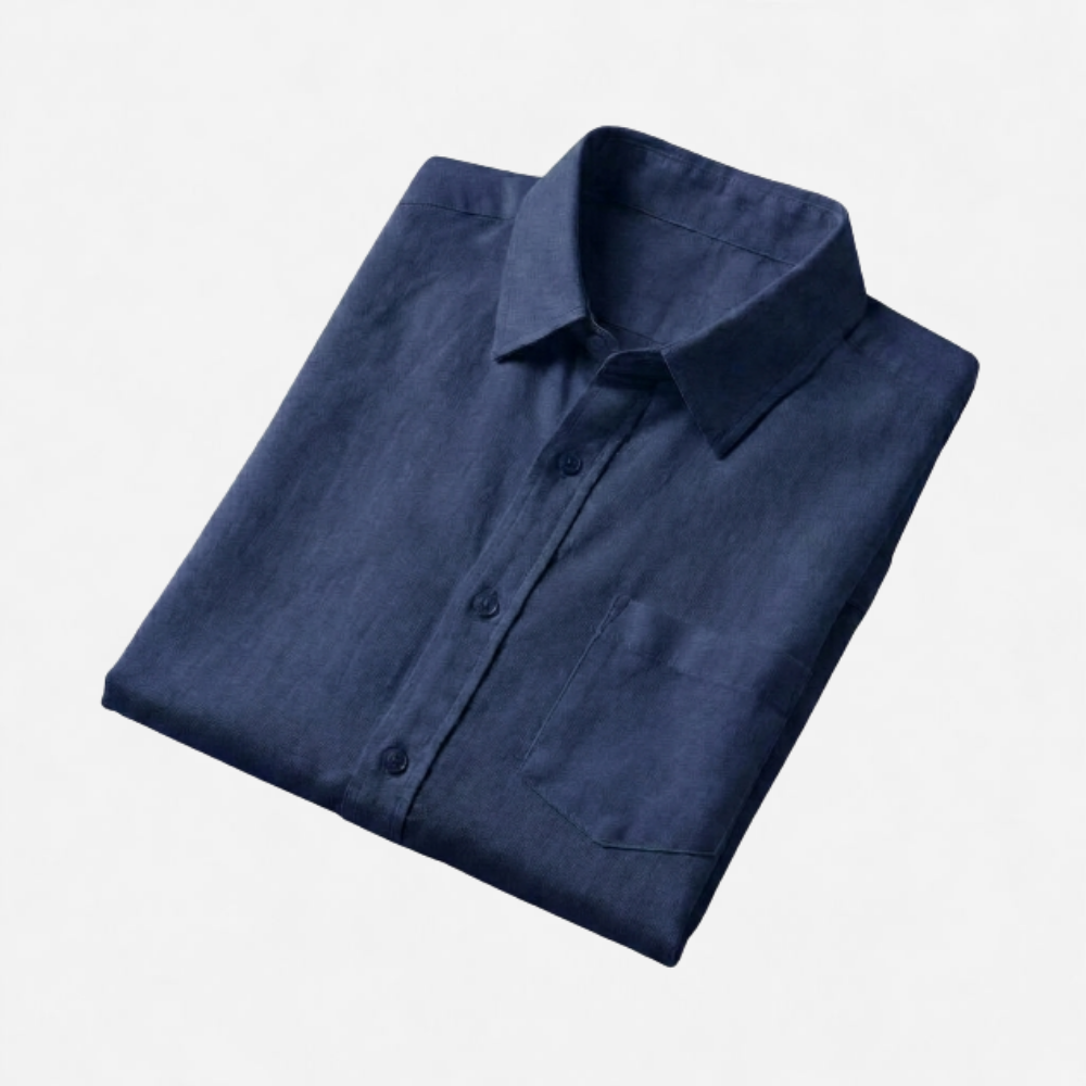 OLDMONEYLOOK | Men's Classic Linen Short Sleeve Shirt