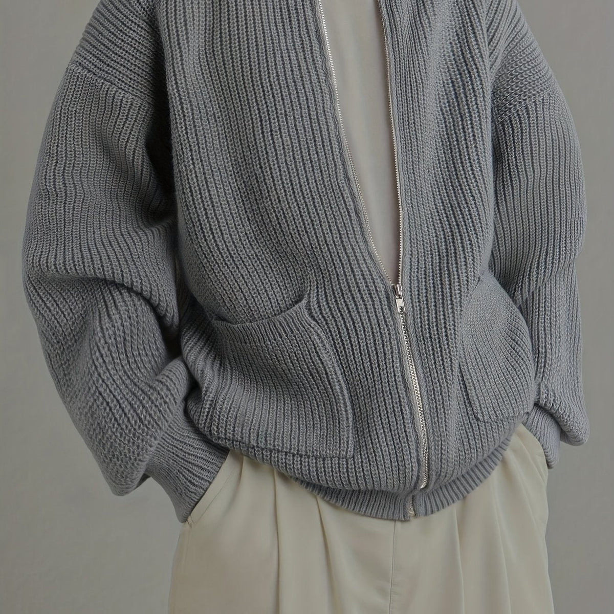 Sheldon | Cozy Zip-Up Cardigan