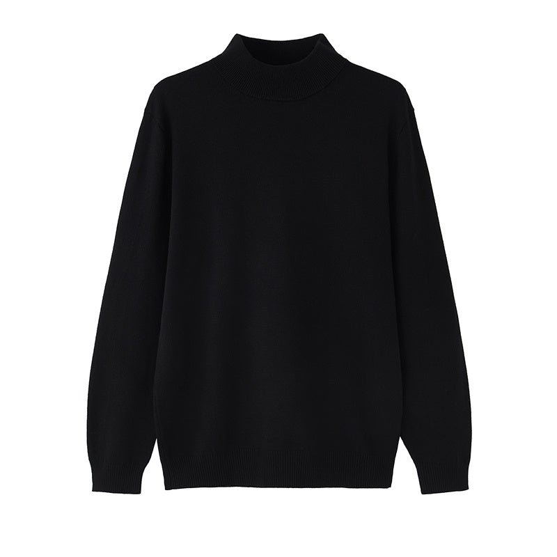 Lapel Turtleneck Sweater