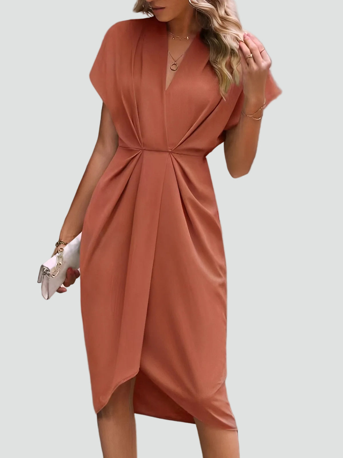 Wrap Dress for Women Regular Fit Softly Drapes Beautifully Around the Figure