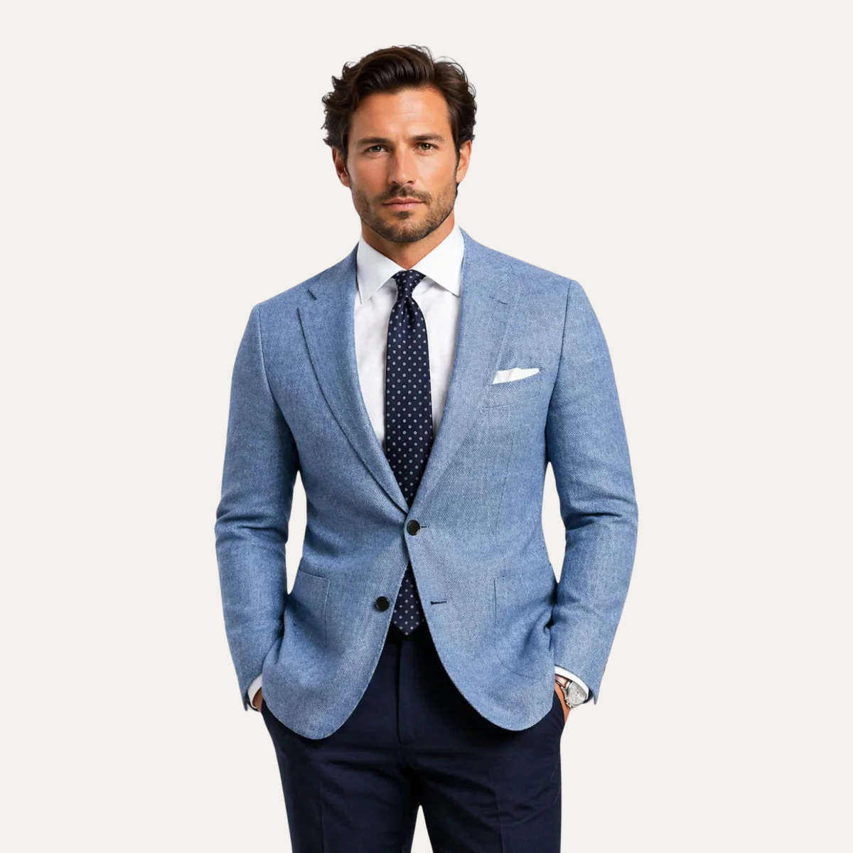 The Maddison Men’s Slim Fit Linen Blazer Jacket