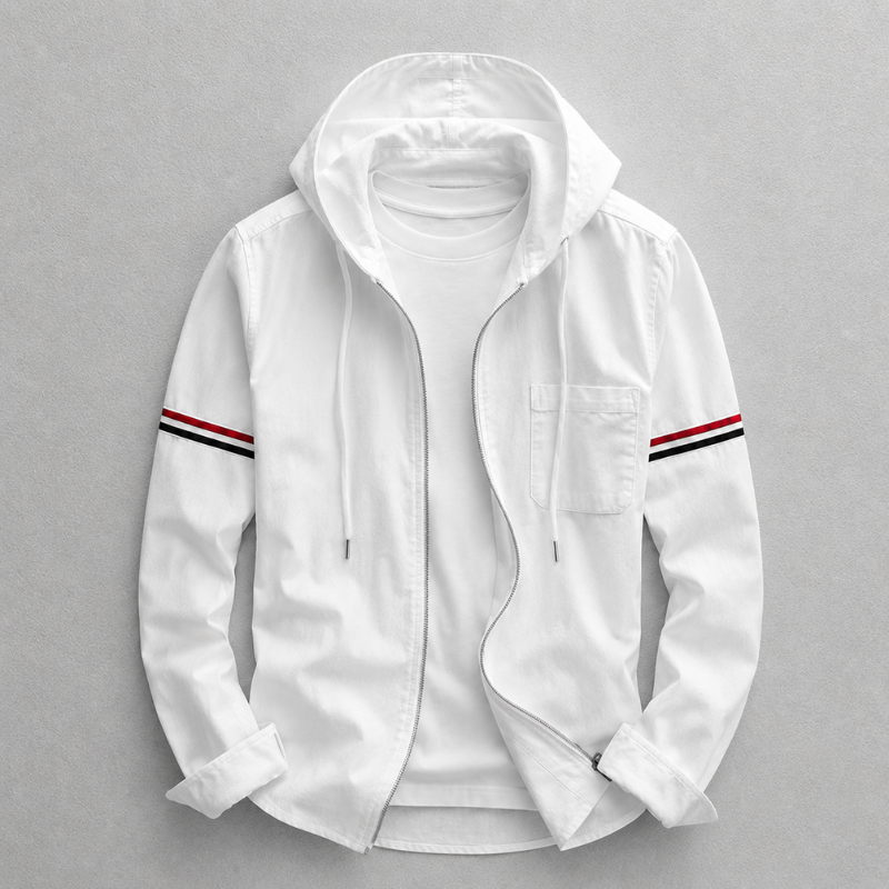 Hooded Jacket with Zip for Men