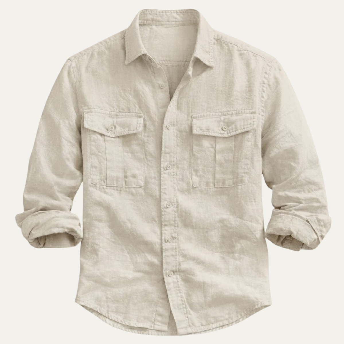 The Brera Men’s Casual Cotton Summer Linen Shirt