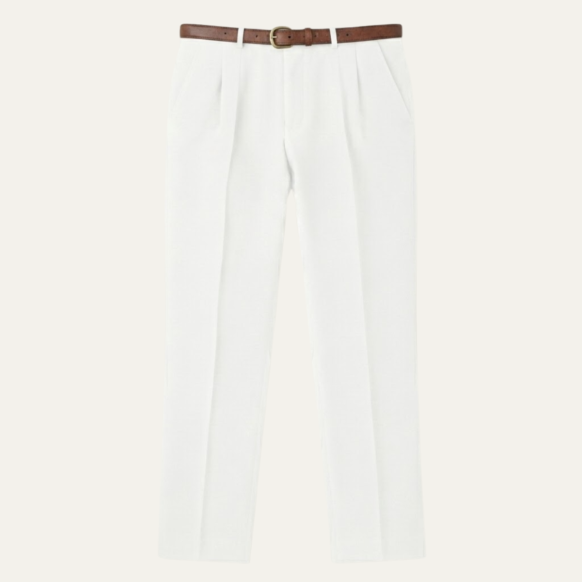 The Brookline Men’s Classic Straight Leg Loose Fit Linen Trousers
