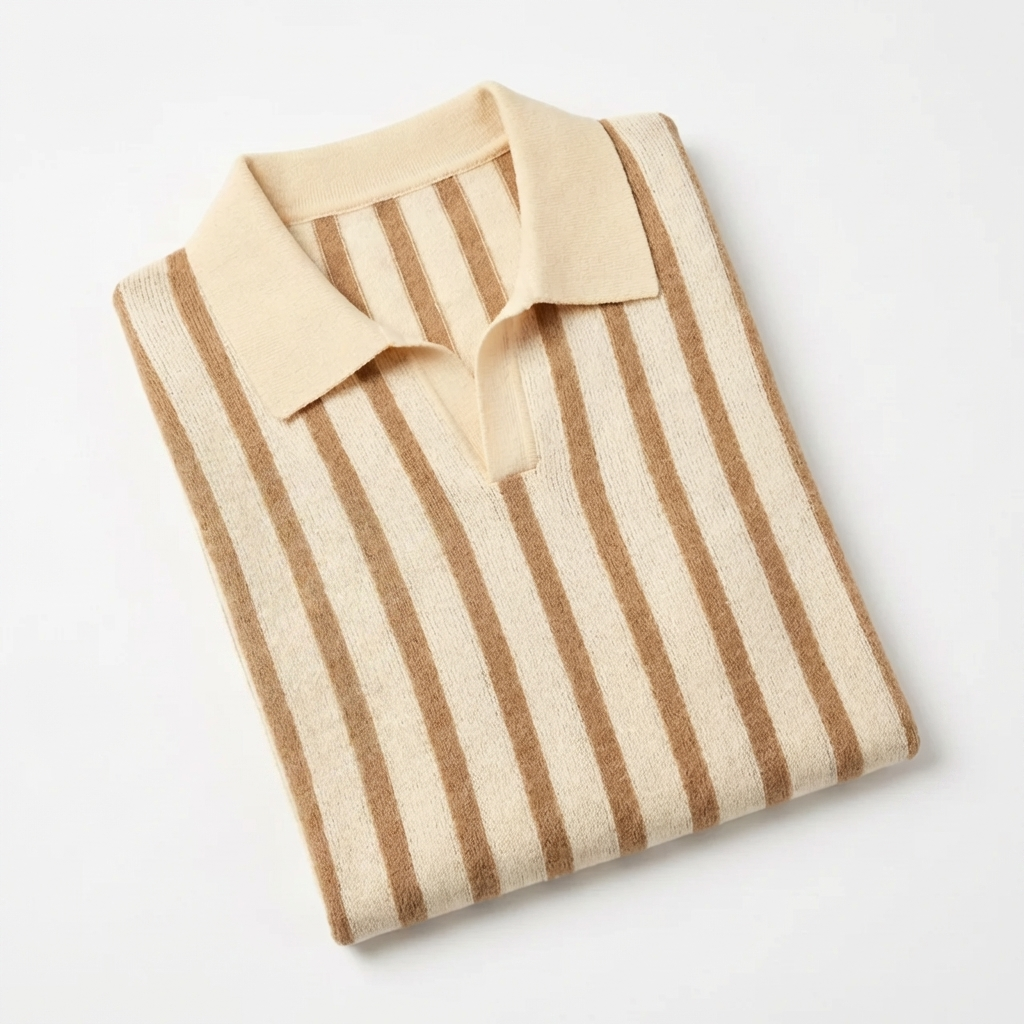 OLDMONEYLOOK | Men’s Classic Knit Polo Shirt