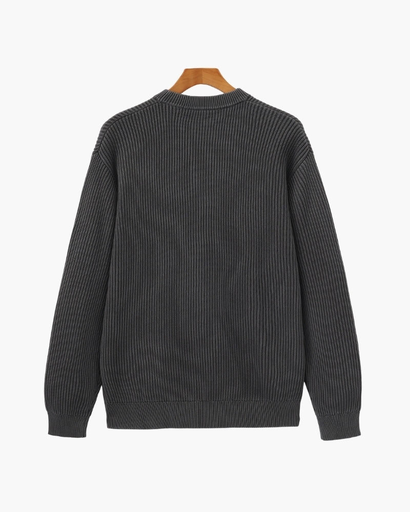 Rib Knit Crew Neck