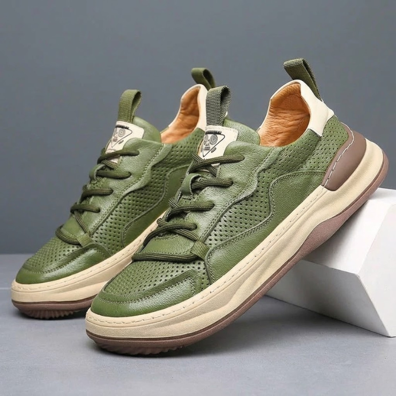 Italian Luxury Genuine Leather Sneakers