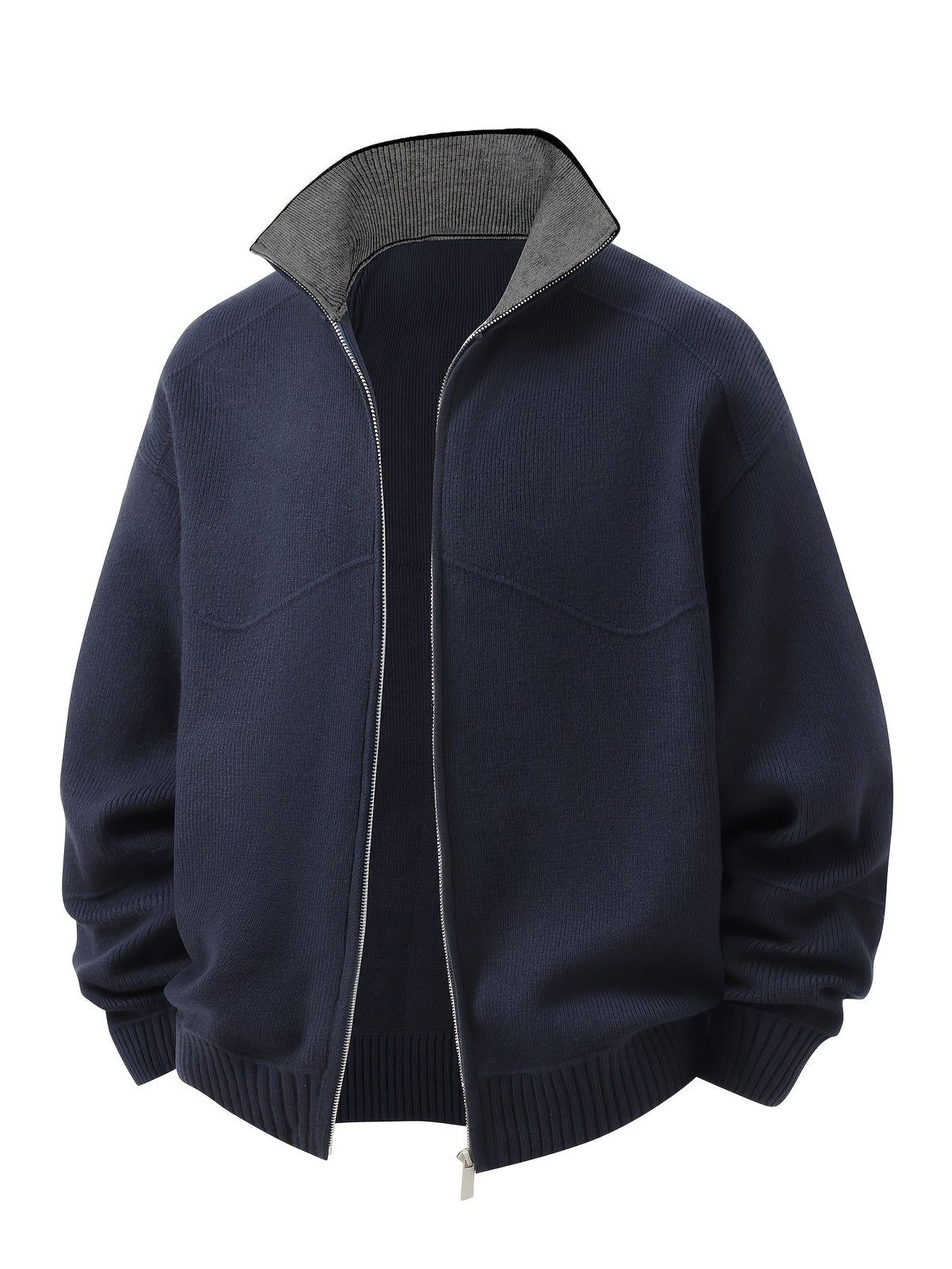 Winslow | Stand-Collar Zip-Up Cardigan