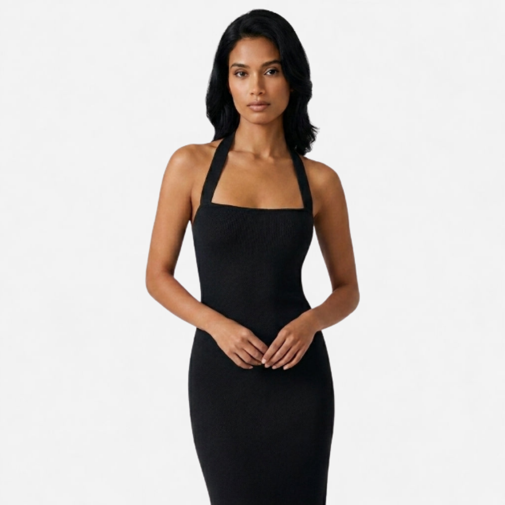 OLDMONEYLOOK | Women’s Refined Halter Maxi Dress
