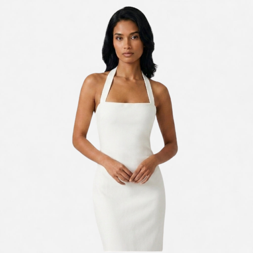 OLDMONEYLOOK | Women’s Refined Halter Maxi Dress
