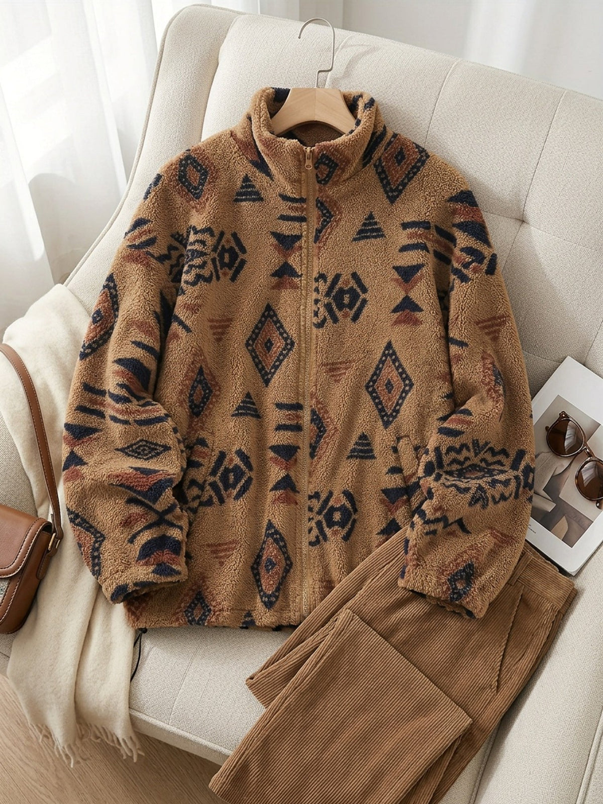 Lorraine | Printed Zip-Up Jacket
