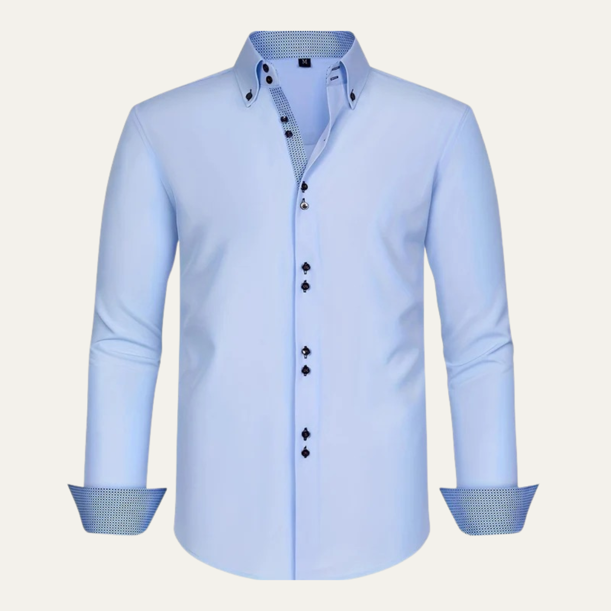 The Montrose Men’s Contrast Trim Button Down Dress Shirt