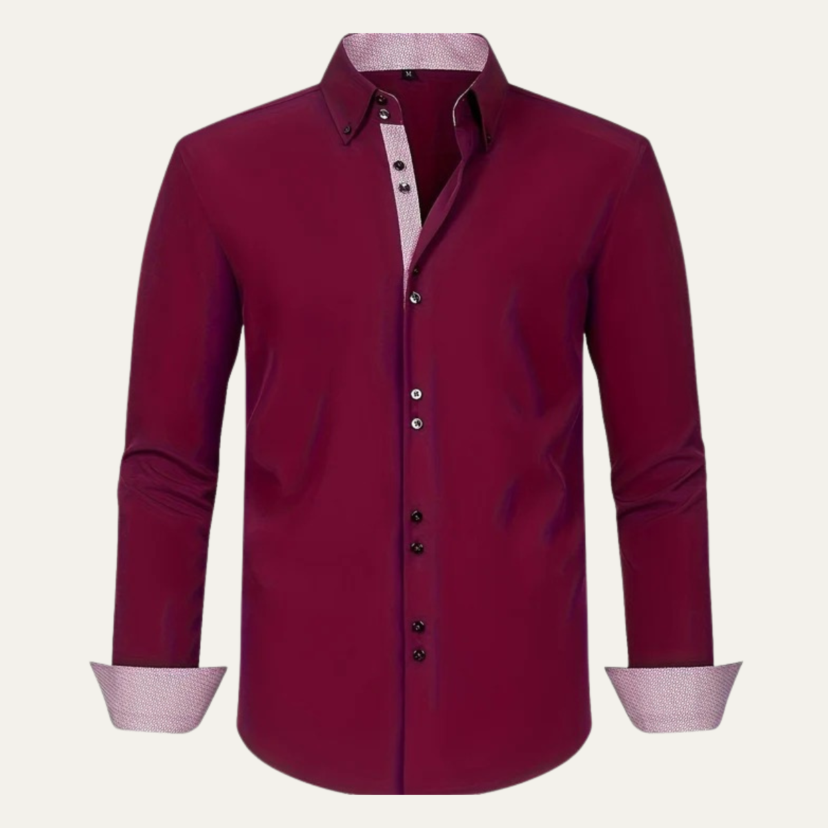 The Montrose Men’s Contrast Trim Button Down Dress Shirt
