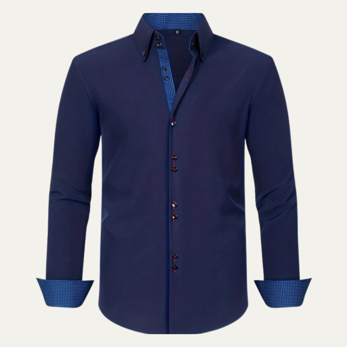 The Montrose Men’s Contrast Trim Button Down Dress Shirt