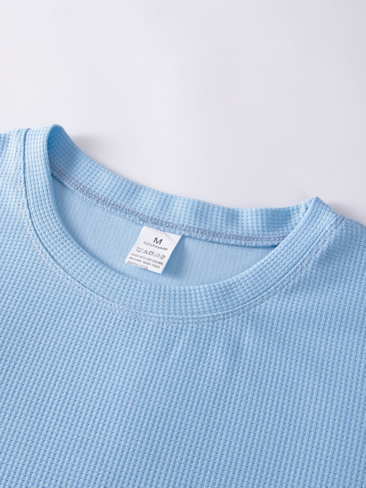Frederick | Long Sleeve Top with Textured Waffle Knit