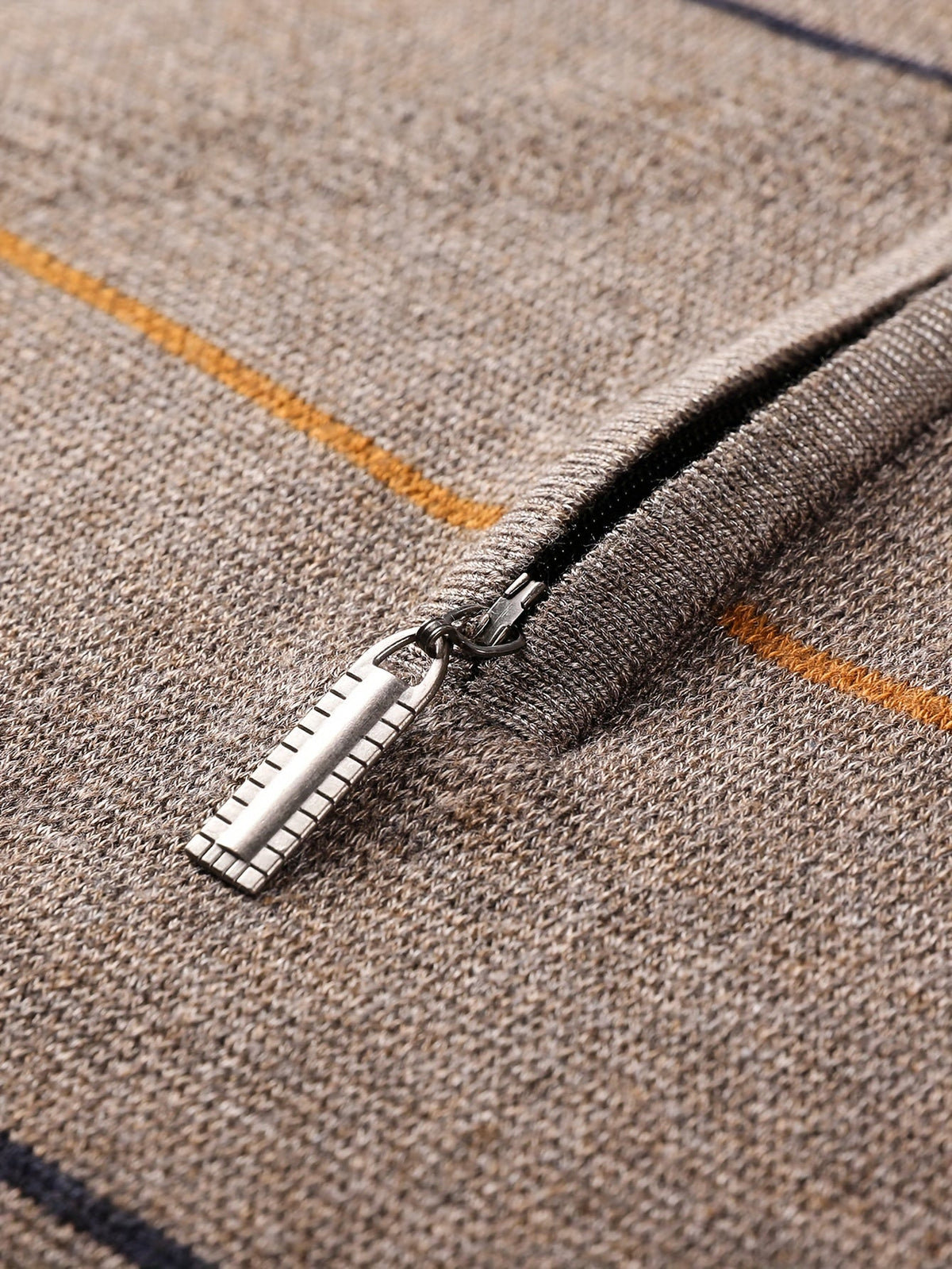 Tristan | Ribbed Knit Sweater with Half-Zip Design