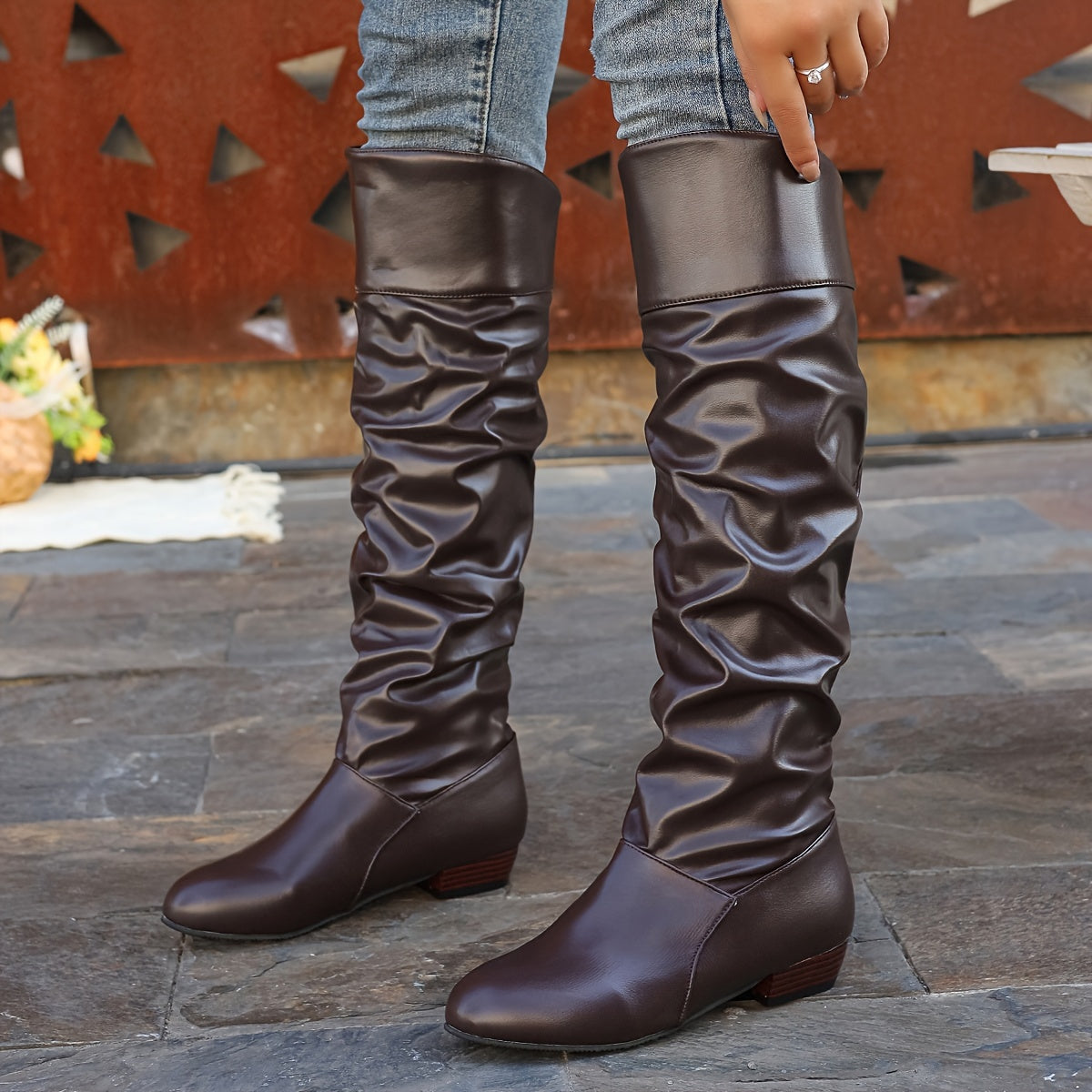 Phoebe | Relaxed Fit Knee-High Boots