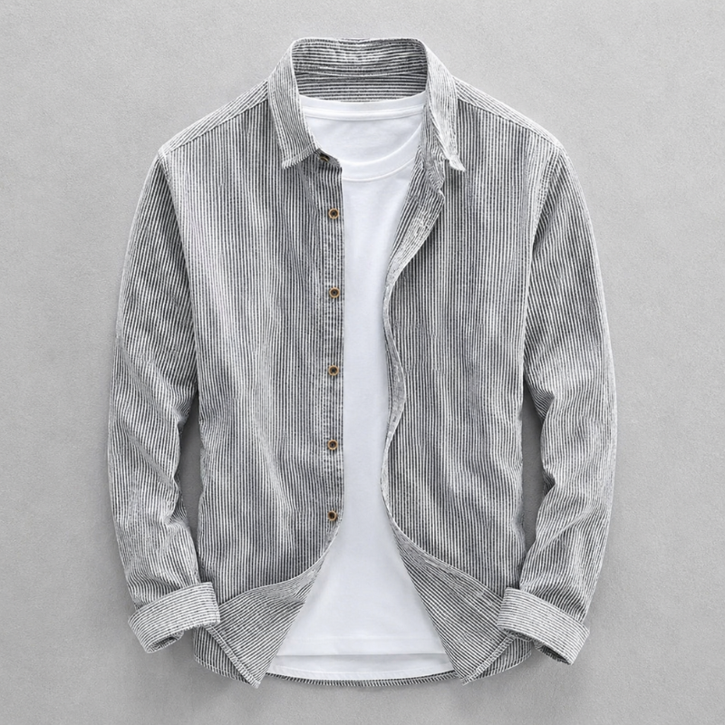 Shirt with Tapered Cuffs for Men