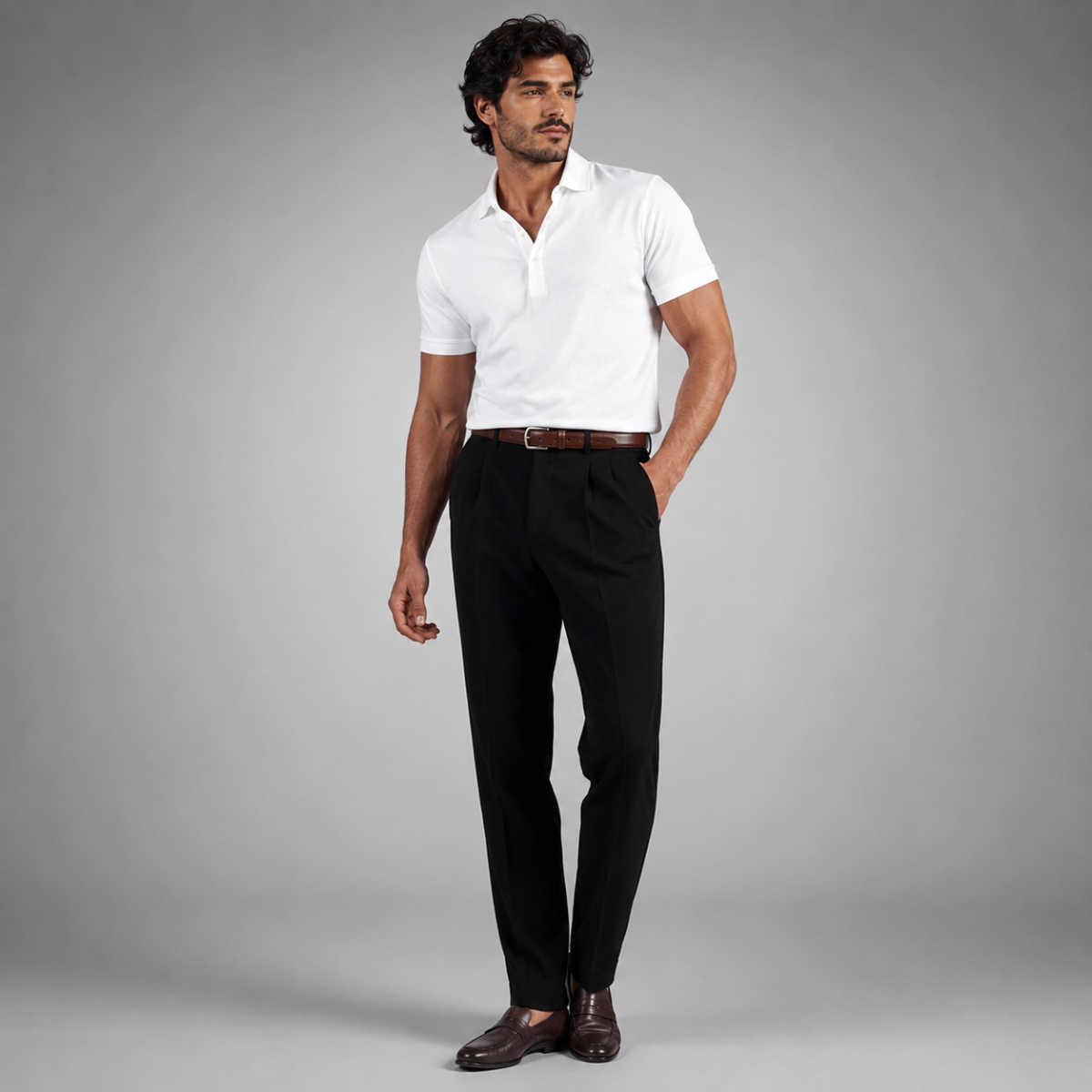 The Brookline Men’s Classic Straight Leg Loose Fit Linen Trousers