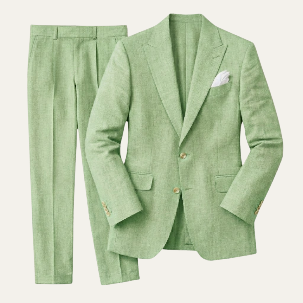 The Hillford Men’s Linen Slim Fit 2 Piece Suit – Blazer and Trousers