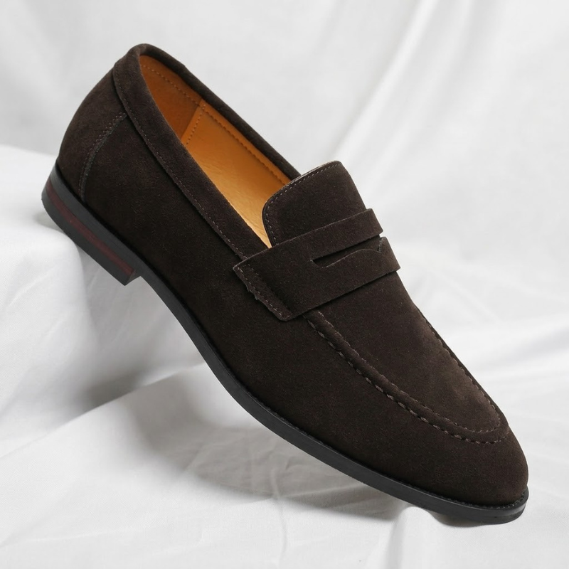 Marco Suede Penny Loafers