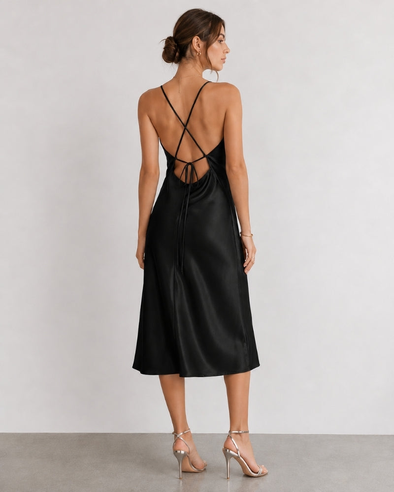 Old Money Silk Slip Dress