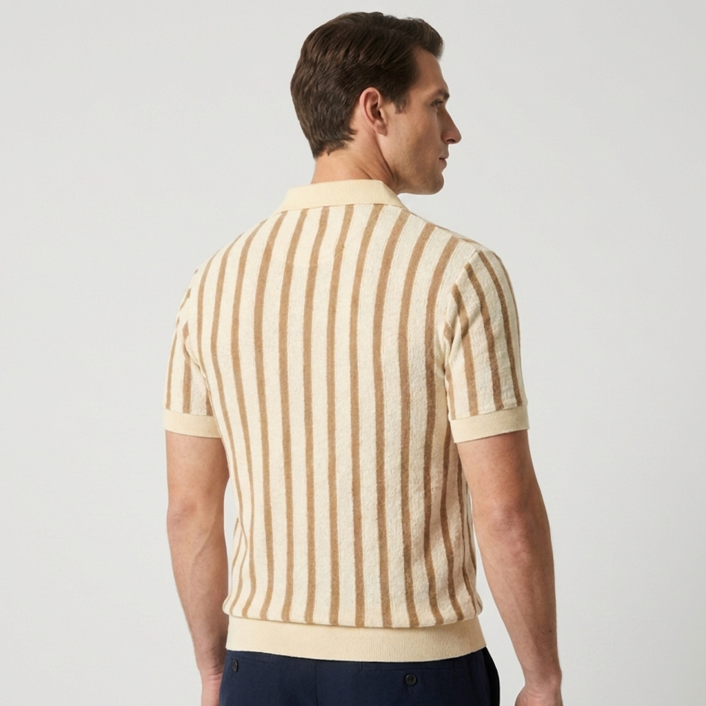 OLDMONEYLOOK | Men’s Classic Knit Polo Shirt