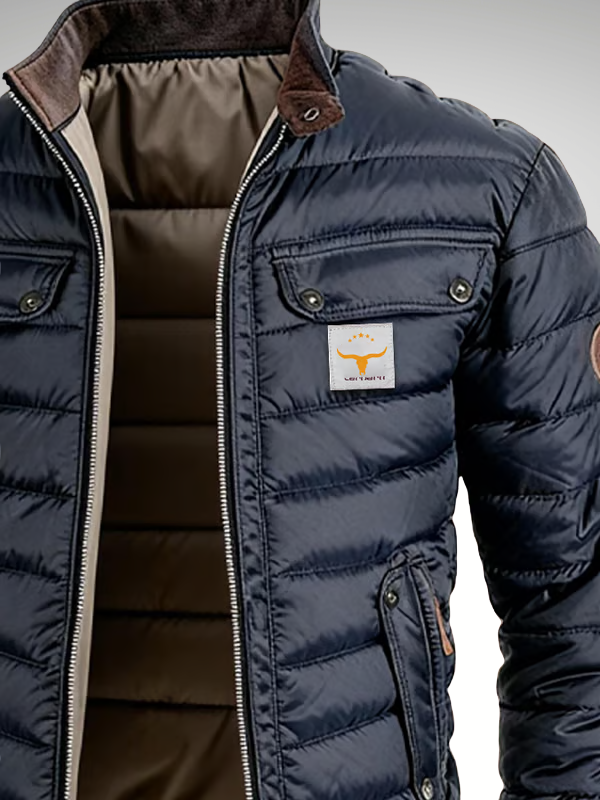 Sheldon | Quilted Jacket with Stand-Up Collar
