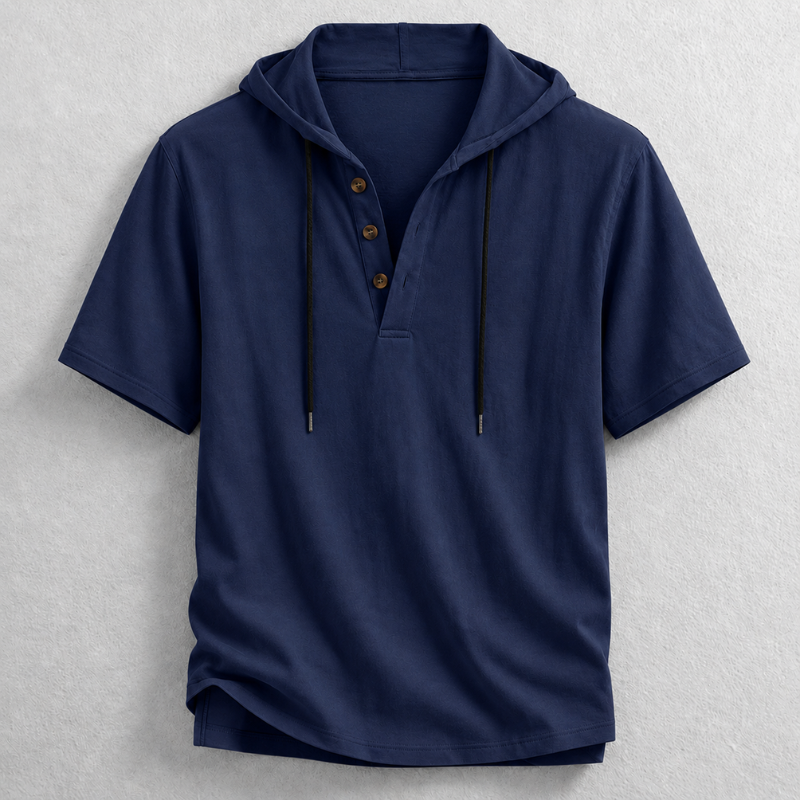 Blake Hooded Henley Shirt