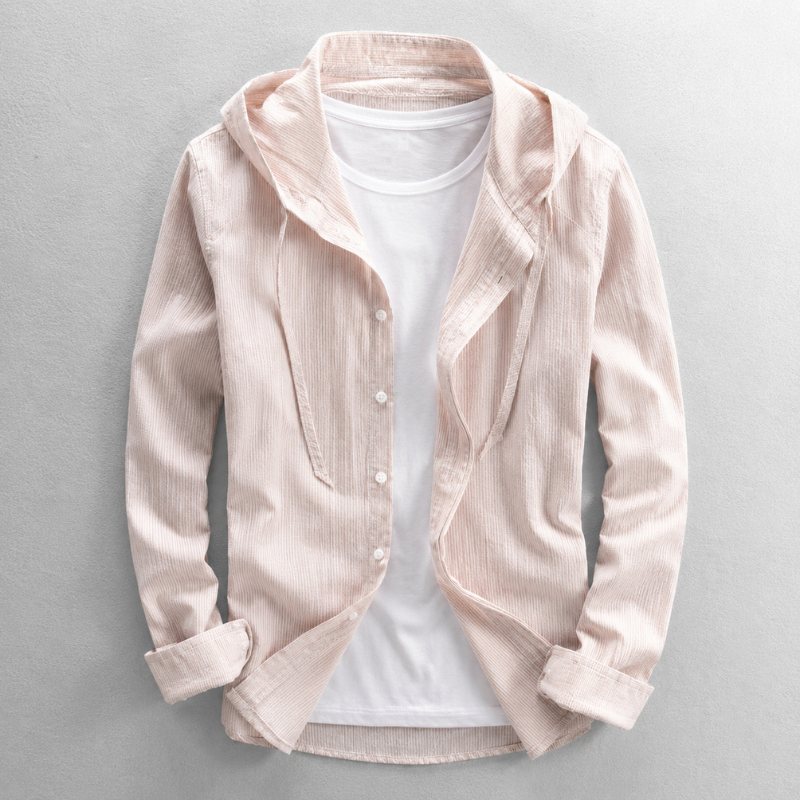 Camden Linen Hooded Shirt