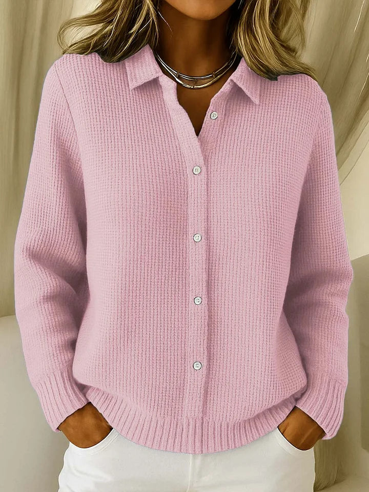 Nina | Collared Knit Sweater