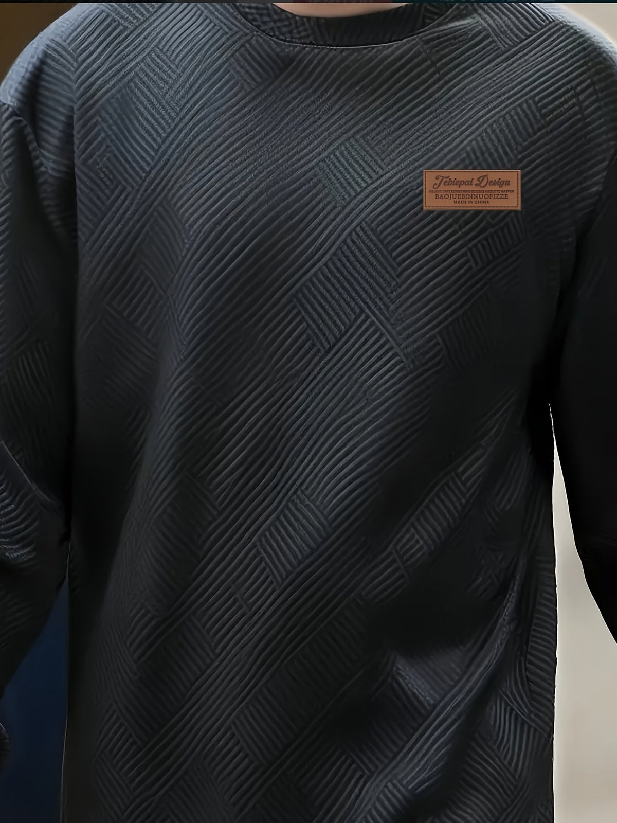 Camden | Textured Crew Neck Pullover