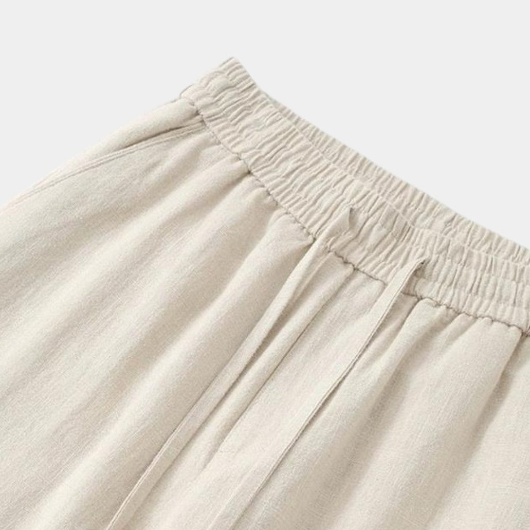 OLD MONEY Relaxed Fit Linen Trouser