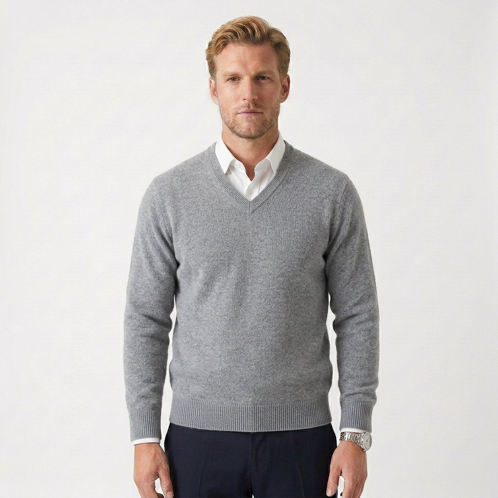 HOLLANDEN | V-NECK KNITTED SWEATER FOR MEN