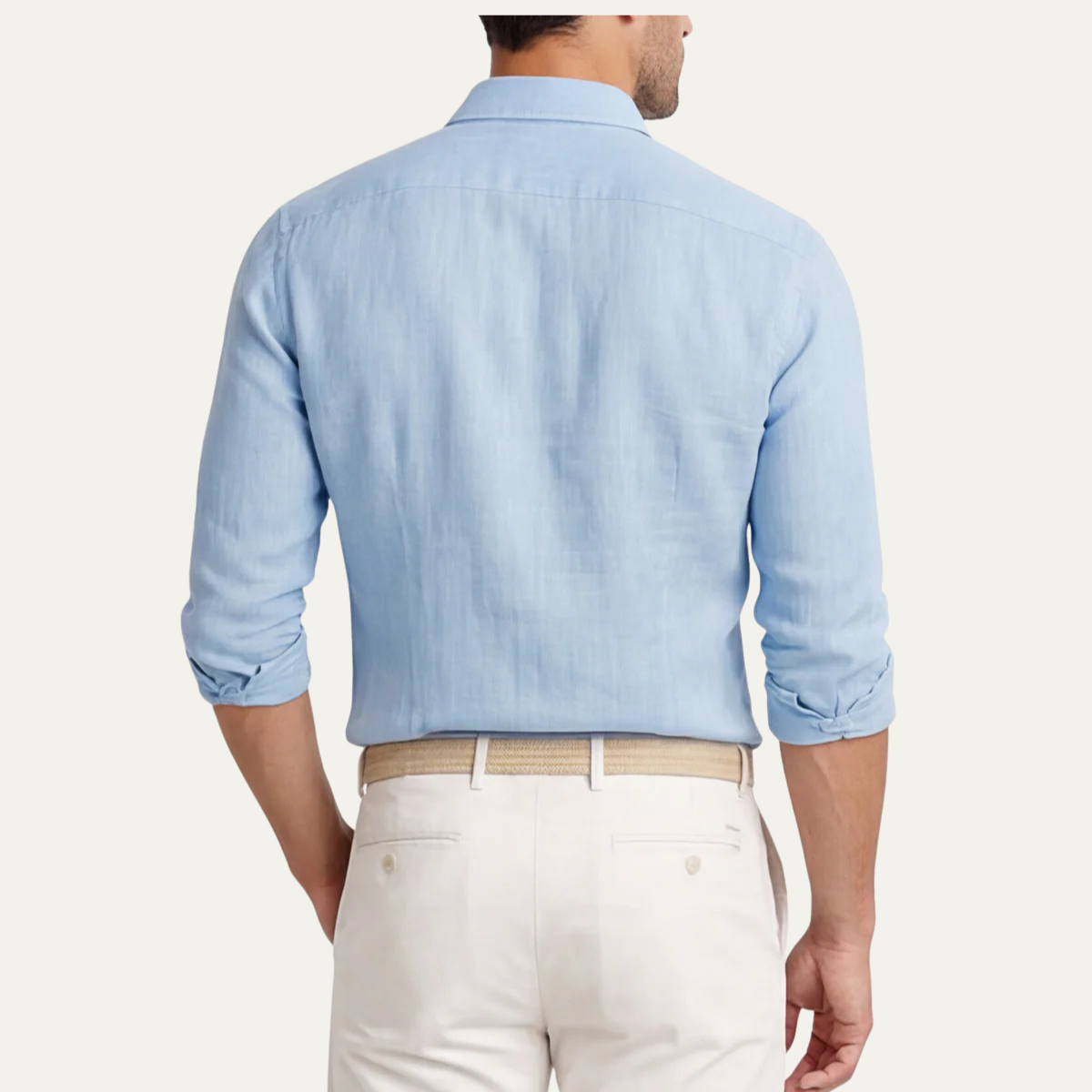 The Prescott Men’s Linen Cotton Blend Dress Shirt