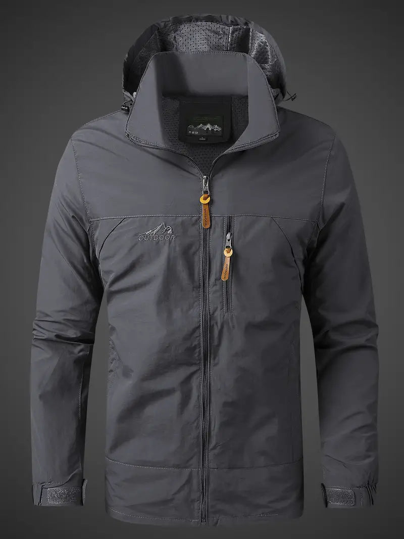 Men's Lightweight Weatherproof Hooded Jacket